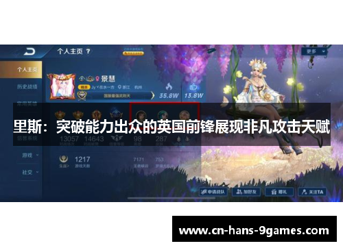 里斯：突破能力出众的英国前锋展现非凡攻击天赋